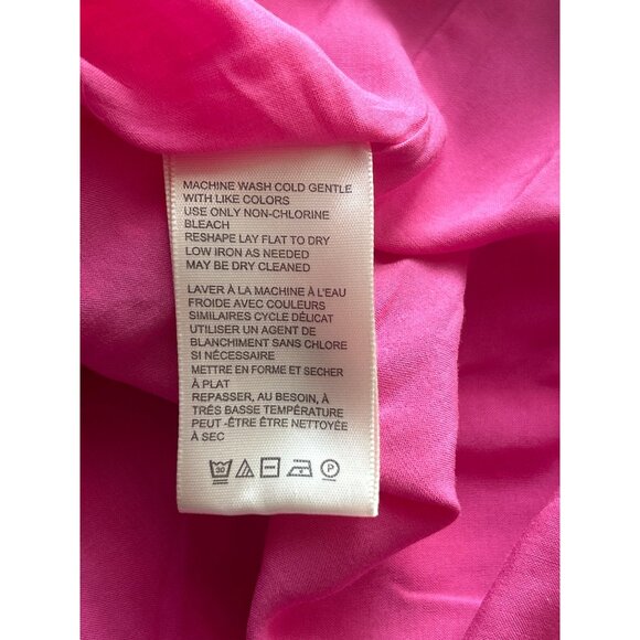 Free People Pink & Red Print, Flutter Sleeve Dress With Back Criss-Cross, Medium - Picture 7 of 14